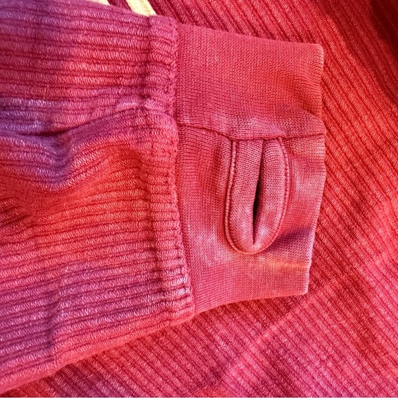 PressBox Florida State Noles Ribbed Long Sleeve Sweatshirt Red Size Medium EUC - Picture 4 of 4